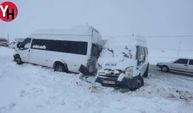 Bitlis'te Kar Zinciri: 10 Araç Kaza Yaptı, 16 Yaralı Var