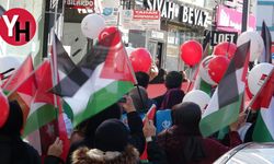 Ardahan’da Gençler Filistin’e destek için yürüdü