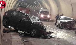 Trabzon'da Tüneli Kabusa Döndüren Kazada 1 Can Kaybı, 4 Yaralı!