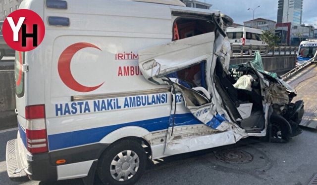 İstanbul Avcılar'da Ambulans Kazası, 1 Yaralı