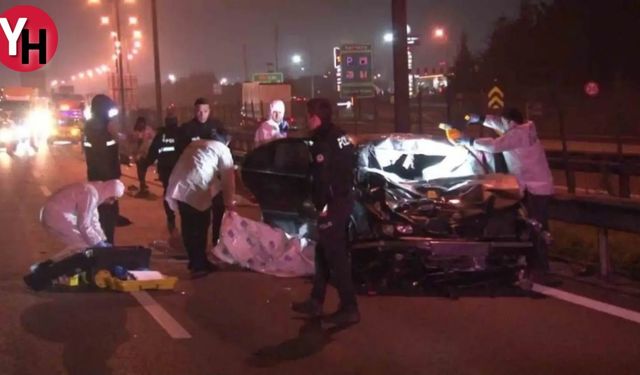TEM Otoyolu'nda Katliam Gibi Kaza! Otomobil Yayalara Çarptı: 5 Ölü, 1 Yaralı