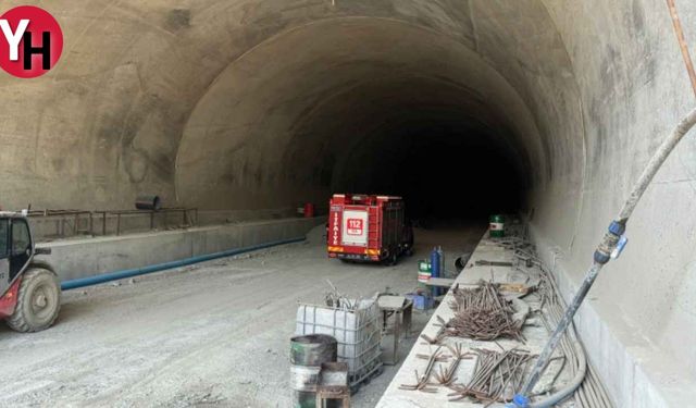 Trabzon'da Tünelde İskele Çöktü İşçiler Mahsur Kaldı