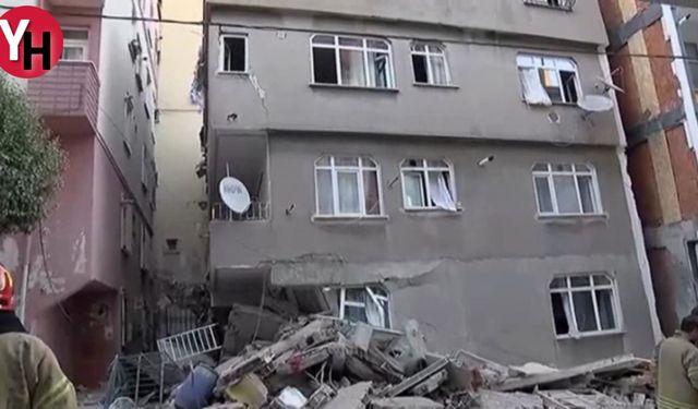 İstanbul Valiliği'nden Yapılan Açıklamada: 4 Katlı Bina Çöktü