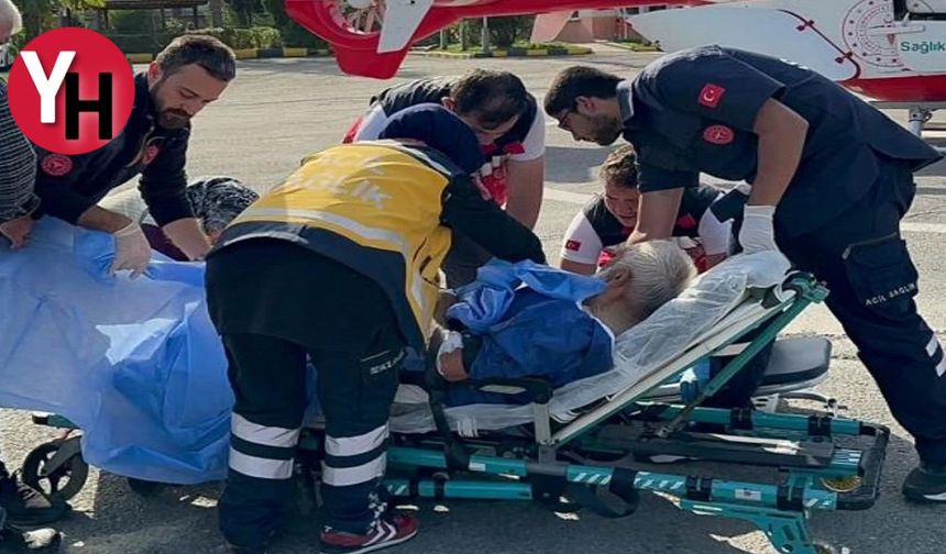 Elini Testere ile Kesip Yaralanan Vatandaş Helikopterle Ankara'ya Sevk Edildi