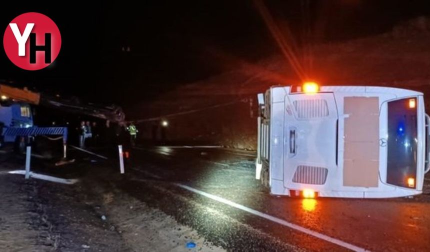 Kayseri-Malatya Karayolundaki Otobüs Kazası 38 Yaralı