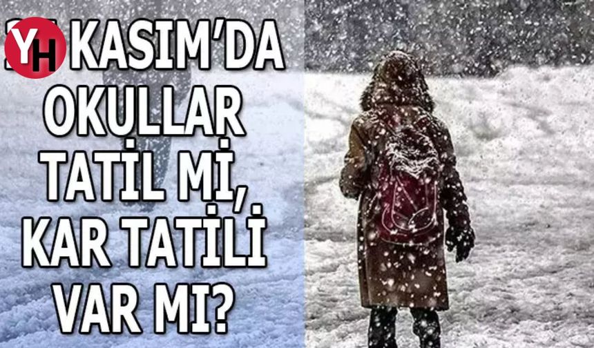 Bugün İstanbul'da okullar tatil mi? 27 Kasım Pazartesi İstanbul'da kar tatili olacak mı?