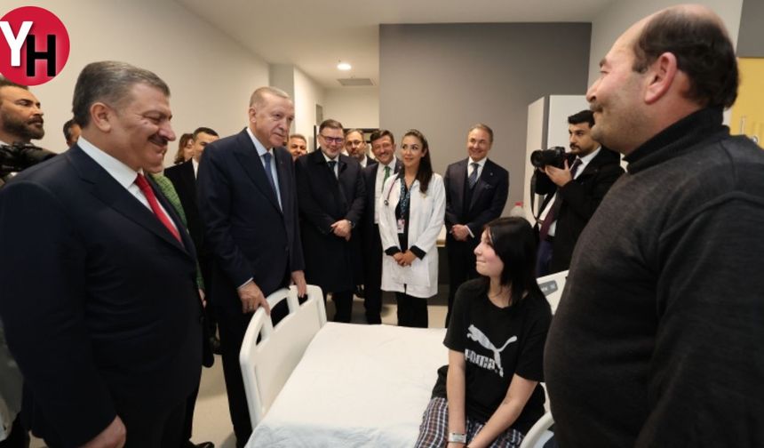 Erdoğan, İzmir Şehir Hastanesi'nde Çocukları Ziyaret Etti