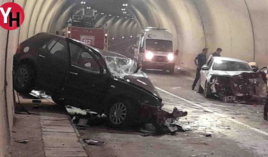 Trabzon'da Tüneli Kabusa Döndüren Kazada 1 Can Kaybı, 4 Yaralı!