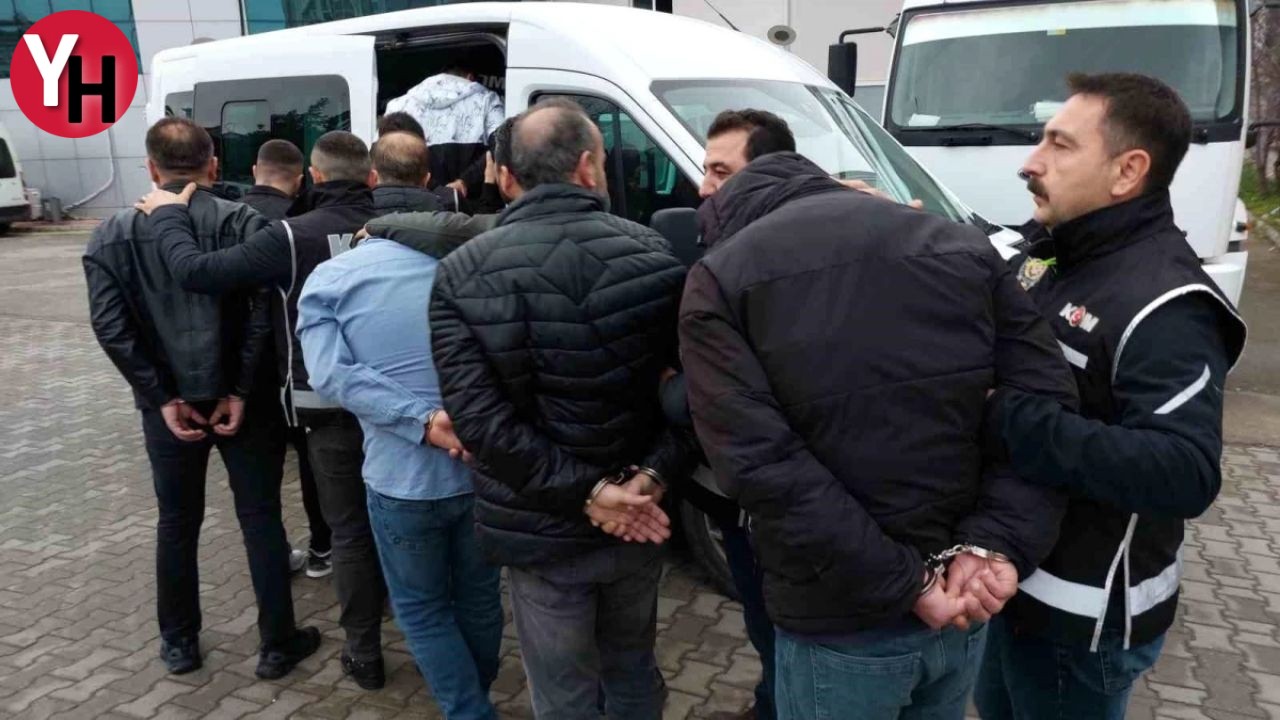Samsun'da Suç Örgütü Operasyonu 8 Tutuklama, 3 Kişi Serbest!-1